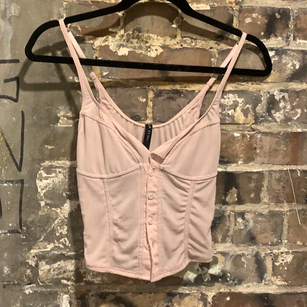 Urban Outfitters Mesh Corset Top